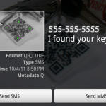 Contents of QR code keychain