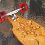 Longboard designed & fabricated by Bart Dring of buildlog.net