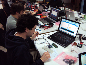 Arduino printing sensor data to a character display