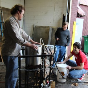 Brewing mead in November 2012