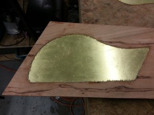 Brass inlay test fit