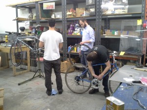 Bike maintenance at PumpingStation