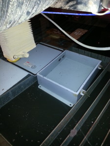 Control box in waterjet